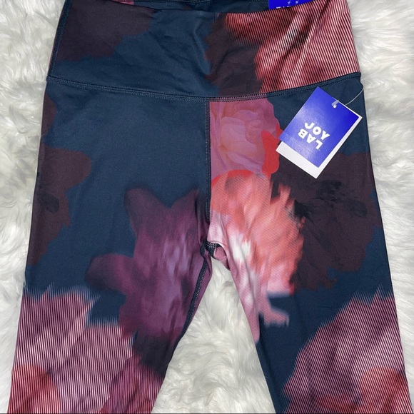 Women's Floral Print High Rise Seamless Mesh7/8 Leggings- Joylab - Picture 3 of 4